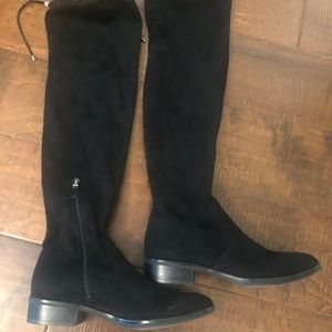 Sam Edelman Over the Knee Black Suede Boots